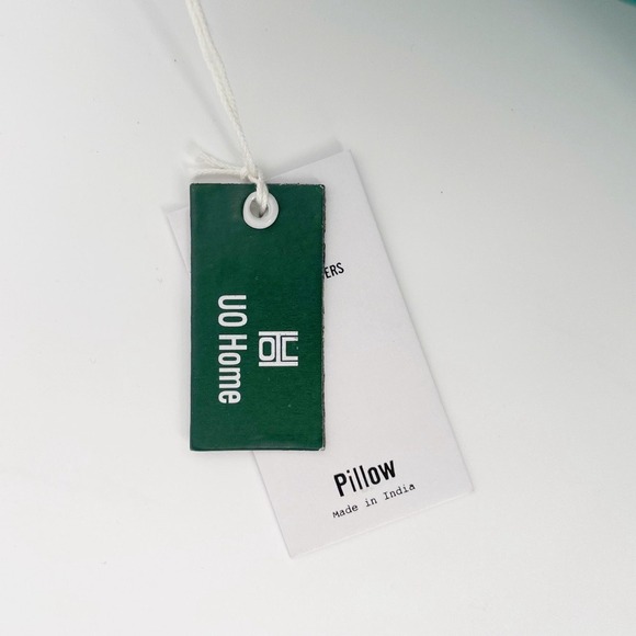 Urban Outfitters Big Bow Silky Satin Bow Pillow Green Accent Throw Decor - Picture 12 of 12